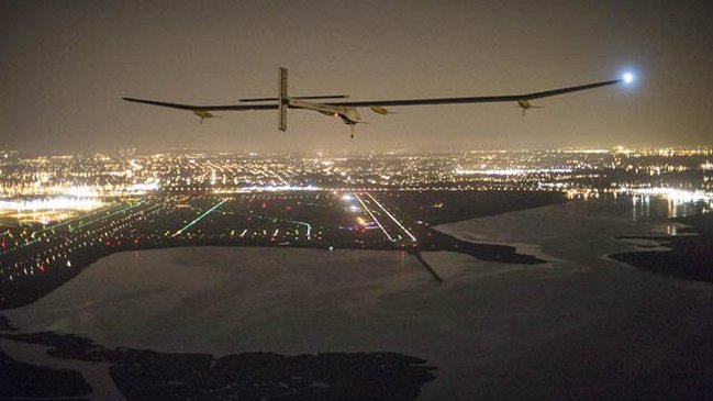 Avión solar hizo historia al cruzar Estados Unidos de costa a costa