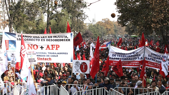 Este el recorrido confirmado de las marchas por el paro nacional de la CUT