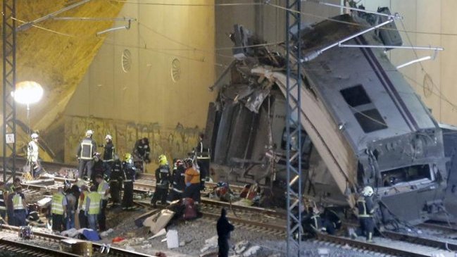 Exceso de velocidad sería la causa del accidente ferroviario en España