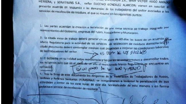 Se acabó el paro: Bases echaron pie atrás y ratificaron acuerdo