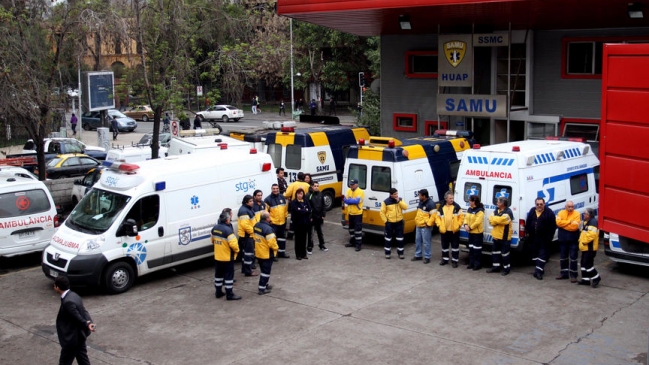 Funcionarios del SAMU se sumaron al paro de la ex Posta Central