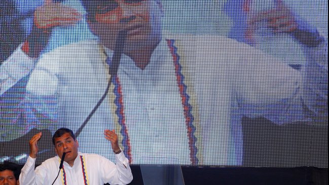 Rafael Correa acusó 