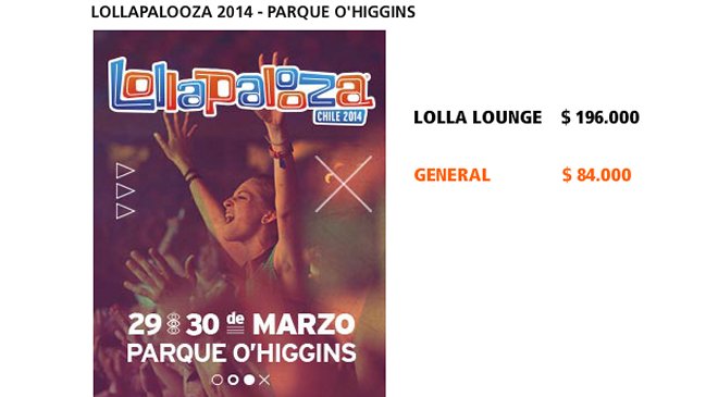 Locura en tiendas y online por boletos para Lollapalooza Chile 2014
