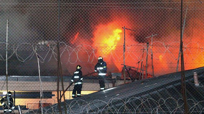 Gendarmería e incendio en Quillota: 