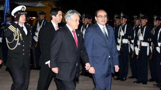 Piñera llegó hasta Paraguay para el cambio de mando presidencial