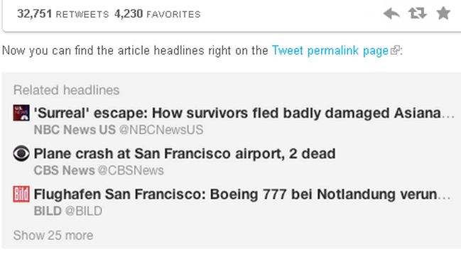 Twitter se potencia vinculando tuits con reportes informativos
