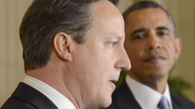 Cameron y Obama prometieron 