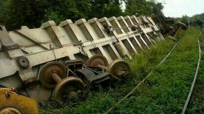El descarrilamiento de un tren en México