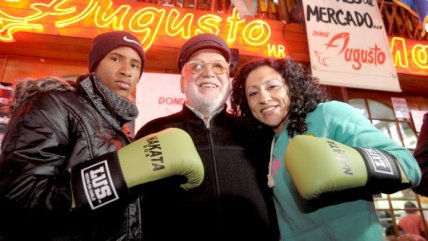   La presentación de la pelea entre 