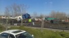 Camión se accidentó en la Autopista Central