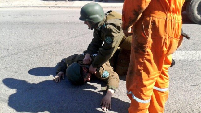 Carabinero quedó grave tras atropello en La Legua