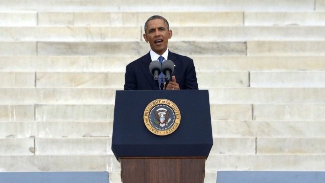 Obama apuntó a la desigualdad en EE.UU. en discurso por sueño de Luther King