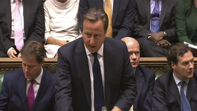 Parlamento británico rechazó intervenir militarmente en Siria