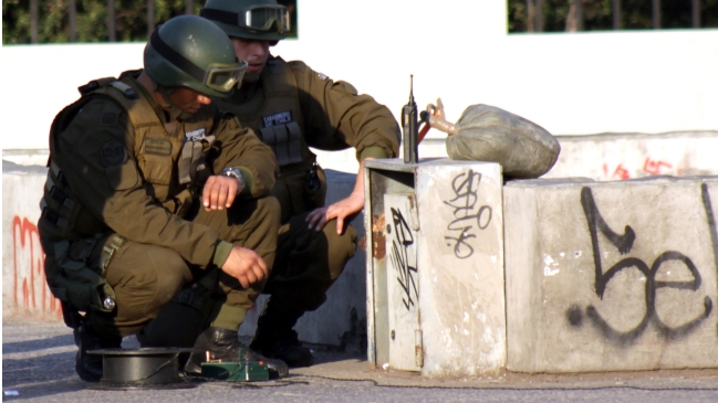 Dos sujetos fueron detenidos por transportar explosivos en su vehículo