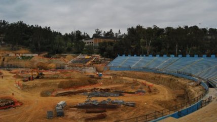 Así van las obras del nuevo estadio Sausalito de Viña del Mar