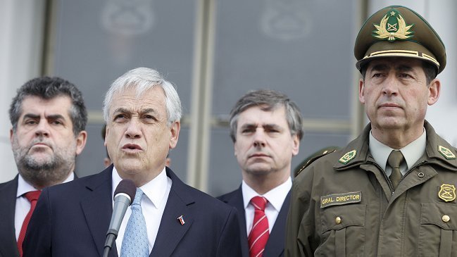 Piñera emplazó a fiscales y jueces por violencia contra Carabineros