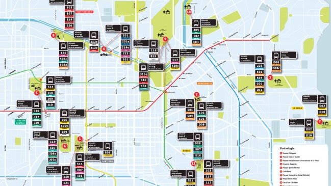 Este es el circuito del Transantiago para disfrutar el 