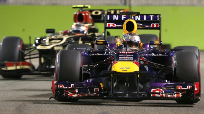 La grilla de salida del GP de Singapur de la Fórmula 1