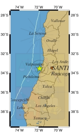 Sismo de 4,3 Richter afectó a la zona central