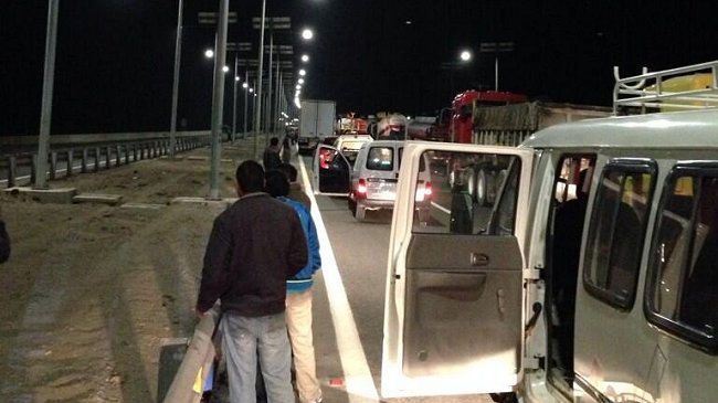 Camioneros protestan con corte de rutas en Antofagasta
