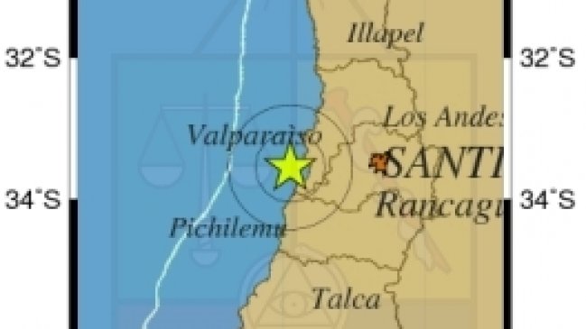 Sismo de 4,3 Richter afectó a la zona central