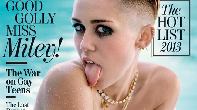 Miley Cyrus en topless es portada de Rolling Stone