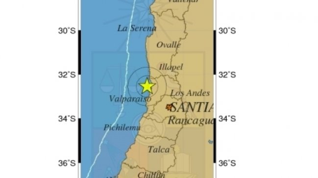 Temblor de menor intensidad afectó a Santiago y Valparaíso