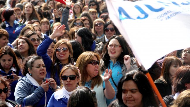Trabajadores de jardines infantiles de la Junji se van a paro este jueves