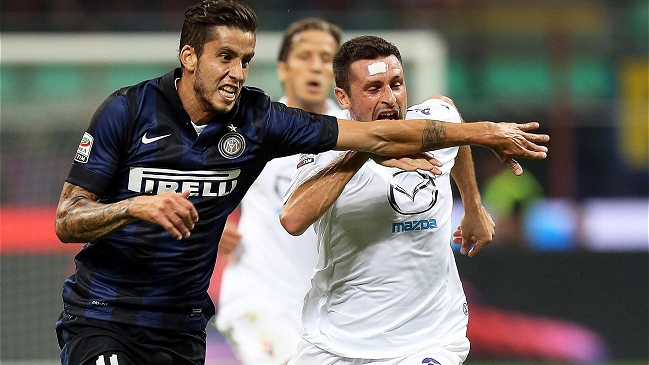 Matías Fernández fue titular en caída de Fiorentina ante Inter de Milán