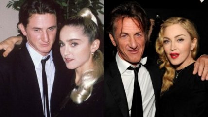   Madonna y Sean Penn posan para la misma foto 24 años después 