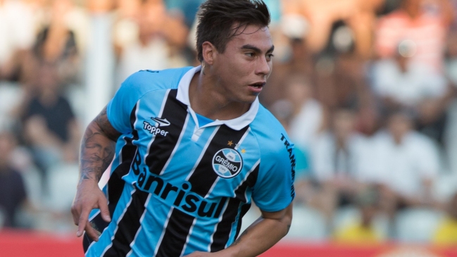 Eduardo Vargas le dio el triunfo a Gremio sobre Sao Paulo en el brasileirao