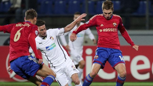 Mark González vio acción en triunfo de CSKA Moscú por la Champions