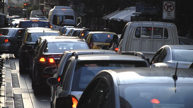 Sorpresa en los conductores: hoy no hubo taco en Santiago Centro