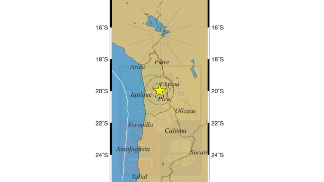 Sismo de 5,0 Richter se sintió en el norte del país