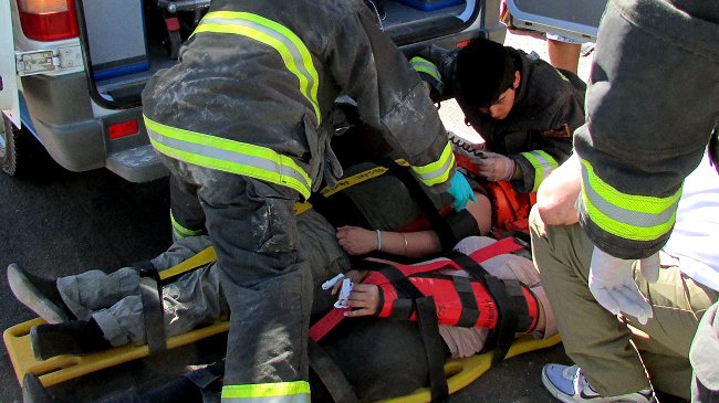 Volcamiento de bus dejó 38 heridos en Chimbarongo