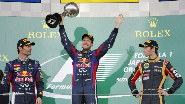 Sebastian Vettel celebró en Japón y se acercó más a su cuarto título