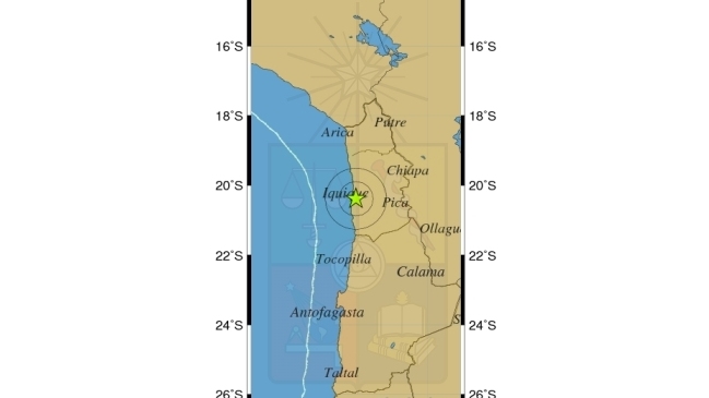 Sismo de menor intensidad afectó de madrugada a Iquique
