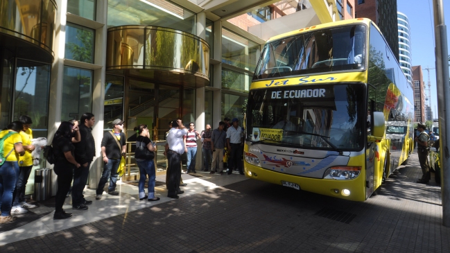 Ecuador tuvo un accidentado entrenamiento en el Estadio Nacional
