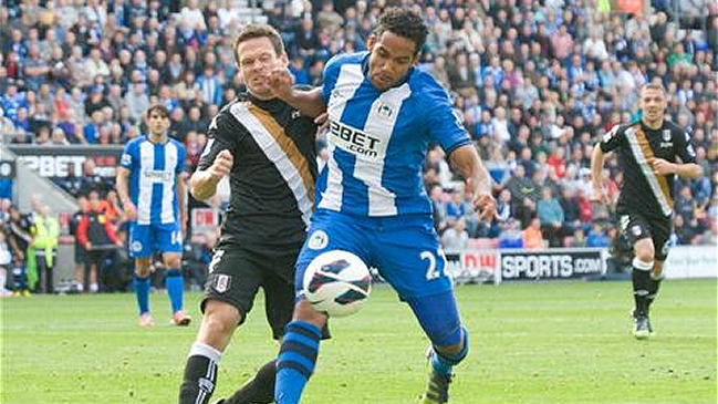 Jean Beausejour participó en caída de Wigan ante Blackpool en Inglaterra