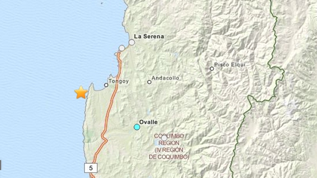 Sismo de mediana intensidad se percibió en zona centro norte