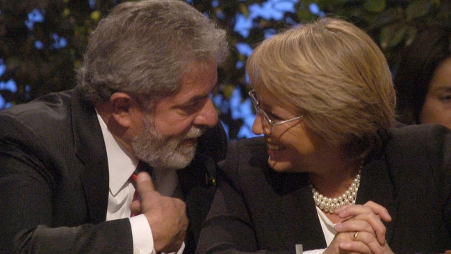 Lula da Silva augura victoria de Bachelet y nueva revolución en América Latina