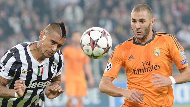 Arturo Vidal fue protagonista en igualdad entre Juventus y Real Madrid