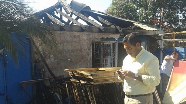 Presunto ataque incendiario afectó a sede de campaña de Alberto Undurraga