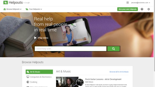 Helpouts, el videochat de asesorías de Google