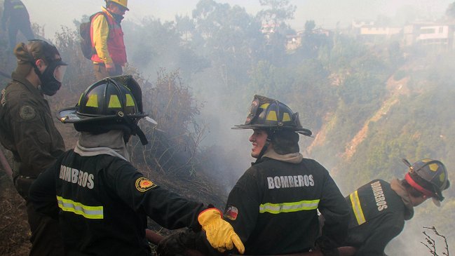 Incendio en Viña del Mar se originó por la quema de basura