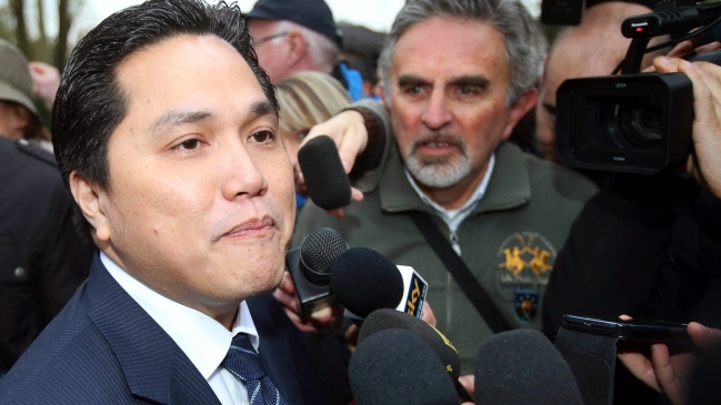 Magnate indonesio Erick Thohir sustituye a Moratti al frente de Inter