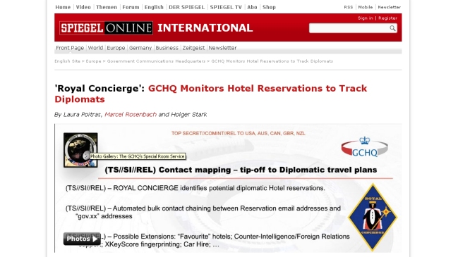 Espionaje británico vigila 350 hoteles de diplomáticos, según semanario
