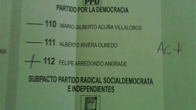 Candidato a Core por Antofagasta descartó haber fotografiado su voto