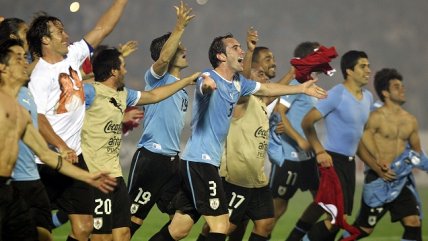 Mira el festejo de Uruguay tras asegurar su presencia en Brasil 2014