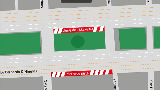 Cortes de pistas en Alameda se extenderán hasta el 20 de diciembre